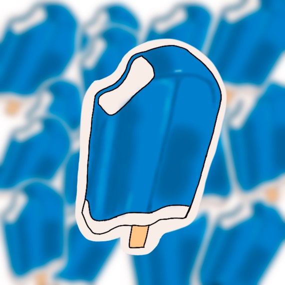 Blue Creamsicle Sticker