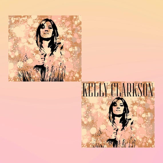 Kelly Clarkson Inspired Sticker | Splatter Album Art | Handmade by Radical Goods