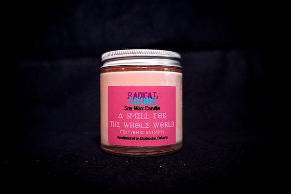Soy Wax Candle - Fresh Scents - Rain, Satsuma