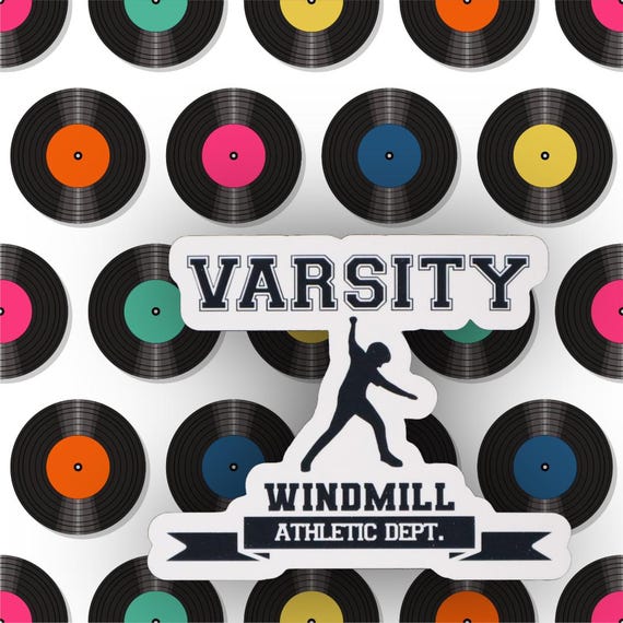 Varsity Windmill Athletic Department Sticker | Handmade by Radical Goods