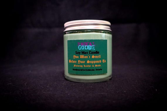 Soy Wax Candle -  Natural Scents - Leather & Suede, Frankincense