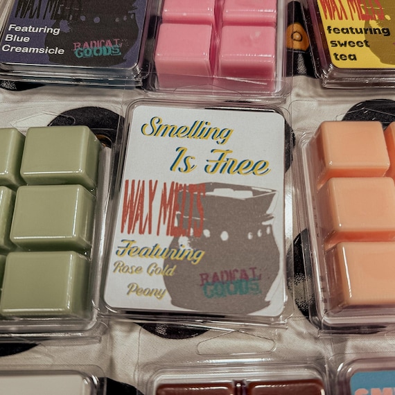 Rose Gold Peony Scented Soy Wax Melts - Inspired by Blondie