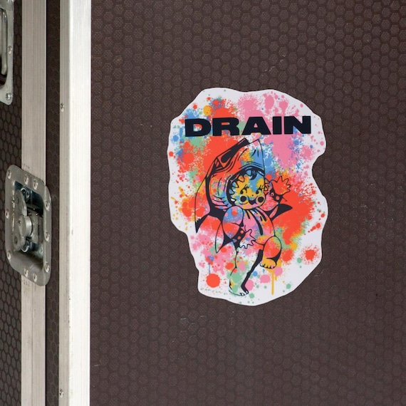 Drain California Cursed Sammy Shark Vinyl Die Cut Sticker