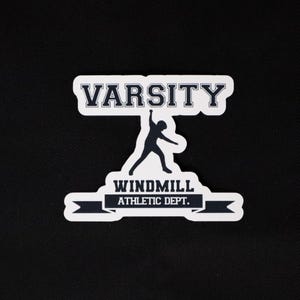 Sticker Varsity Windmill Athletic Department | Handgemaakt door Radical Goods