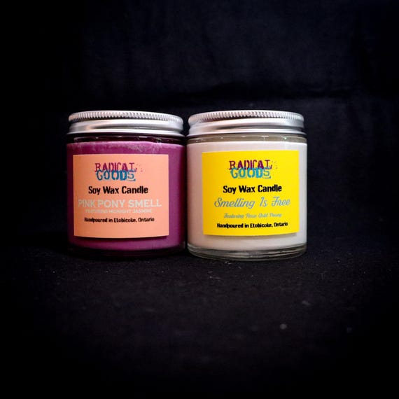 Scented Soy Wax Candle - Floral Scents - Midnight Jasmine, Rose Gold Peony