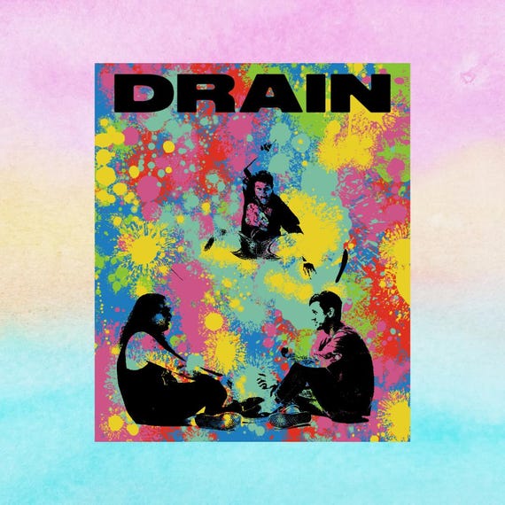 Drain Living Proof Inspired Sticker - Splatter Album Art - Hardcore Band Sticker - Matte Vinyl Music Decal -  Radical Goods