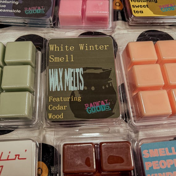 Cedar Wood Scented Soy Wax Melts Inspired by  Fleet Foxes - White Winter Smell