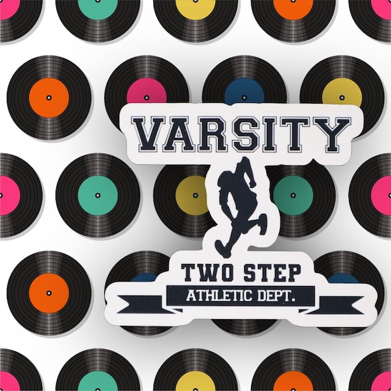 Varsity Two Step Athletic Department Sticker | Handmade by Radical Goods