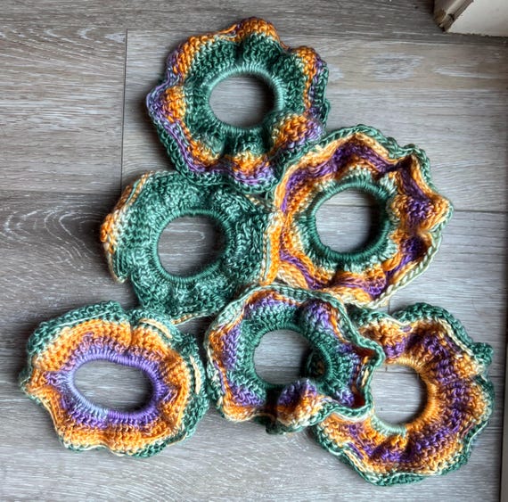 Showgirl Crochet Scrunchie - Each One Unique - Etsy display picture 1