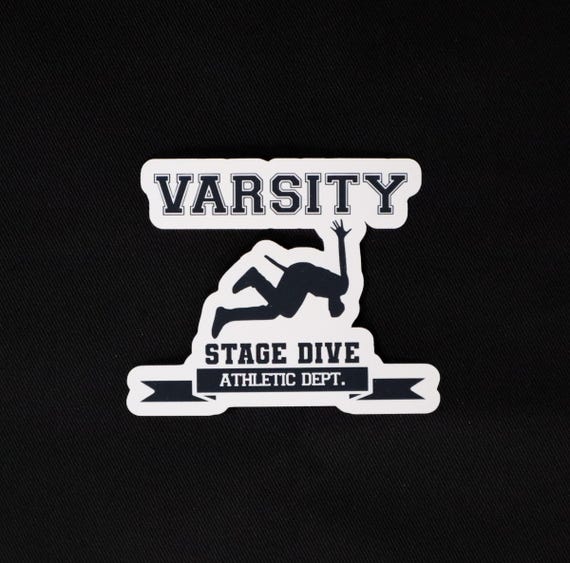 Stage Dive Varsity Athletic Department Vinyl Die Cut Sticker