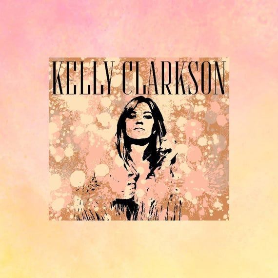 Kelly Clarkson Vinyl Sticker With or Without Name