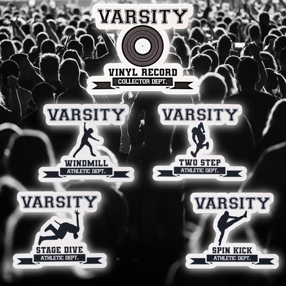 Varsity Mosh Pitt Team - 3" Vinyl Stickers