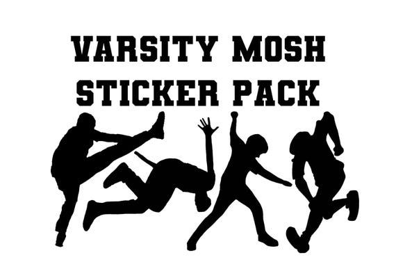 Mosh Pitt Varsity Sticker Pack