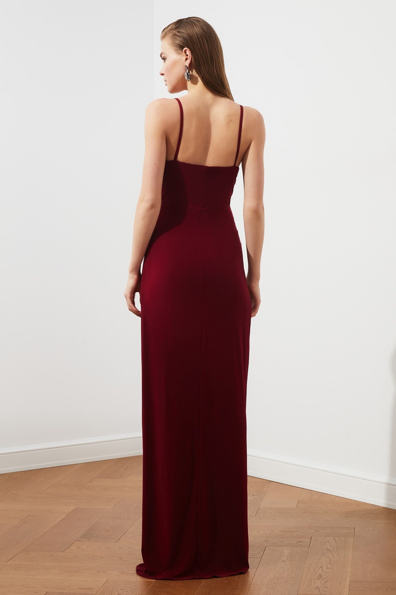 black and maroon formal