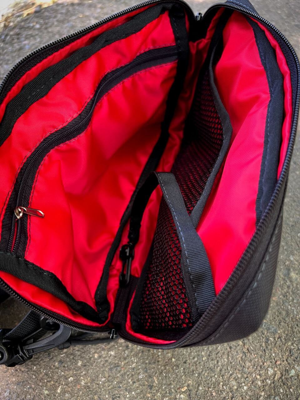 Cisvio 11.02 in. Black Men Backpack Tactical Sling Bag Chest