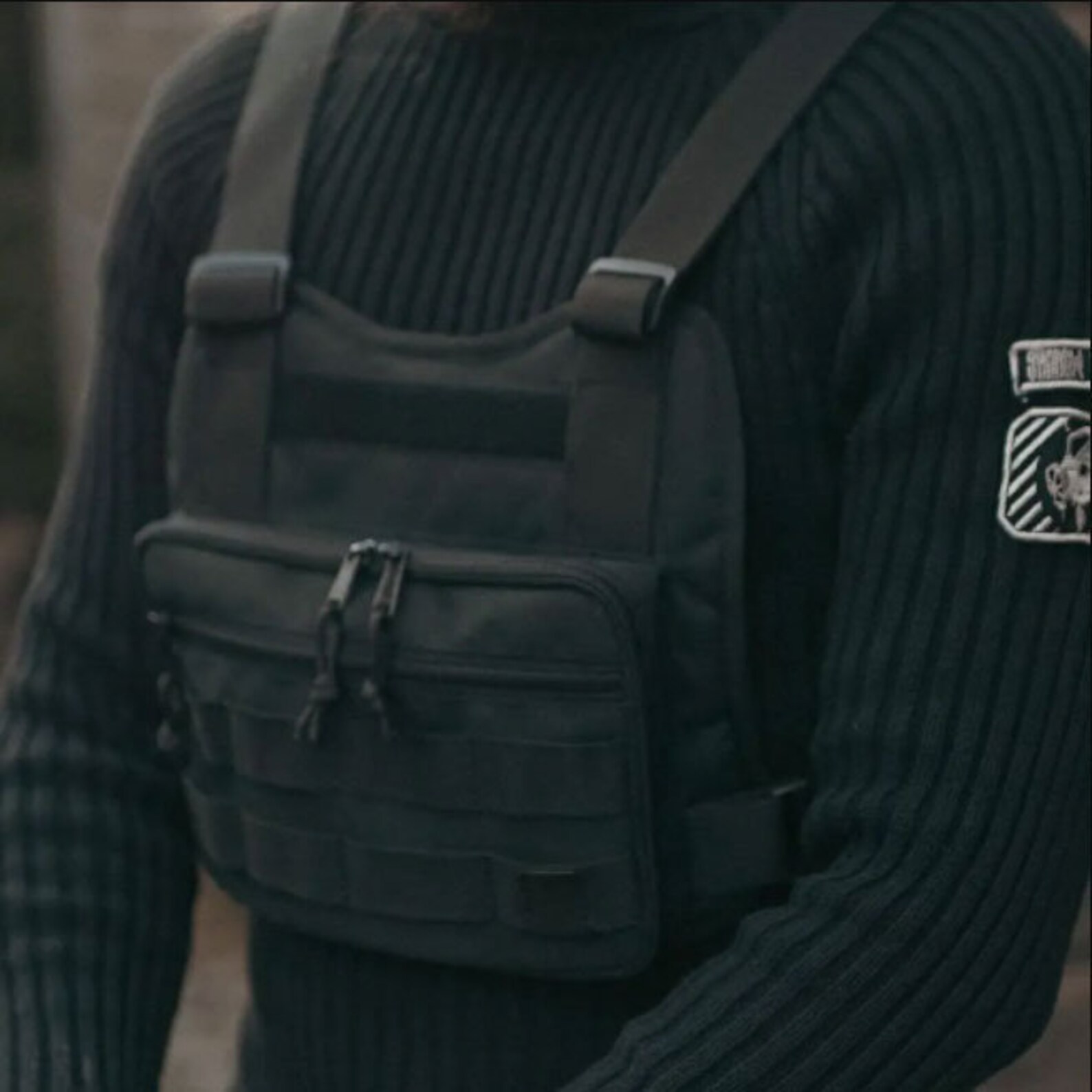 Сhest Bag Black Black Kit Bag Tactical Gear Chest Pack Etsy