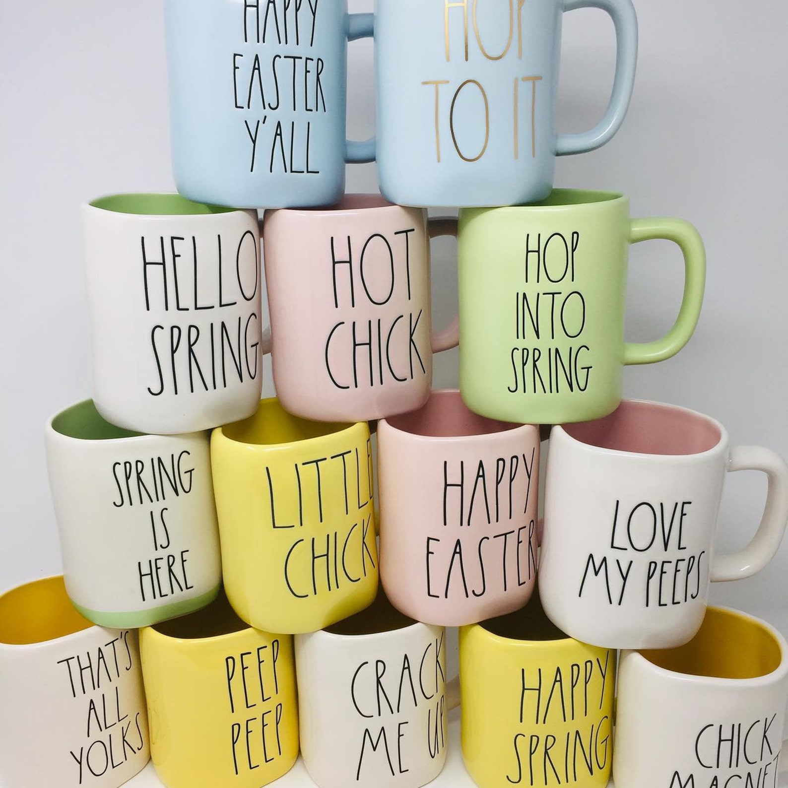 RAE DUNN Easter/Spring Coffee Mugs Etsy