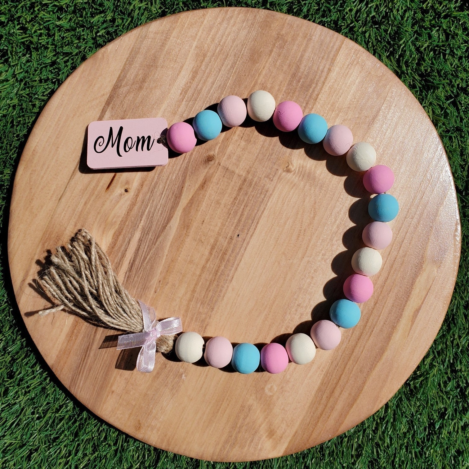 Beaded Garland/Tier Tray/Mothers Day Farmhouse Decor Etsy