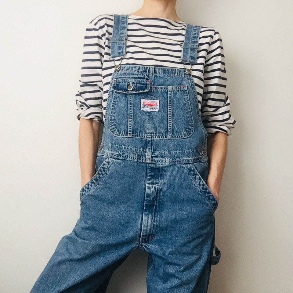 Vintage Ikeda Denim Overalls Etsy