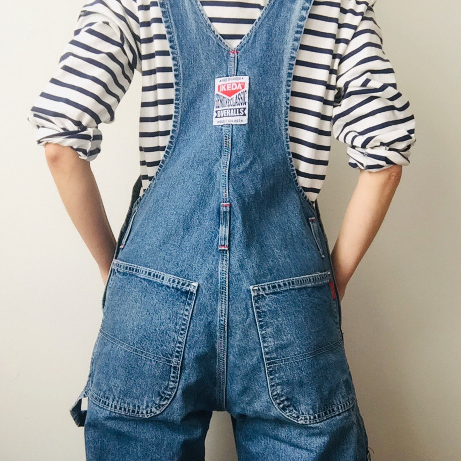 Vintage Ikeda Denim Overalls Etsy