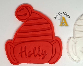 Personalised Elf Hat | Christmas | Cutter and Embossing Stamp