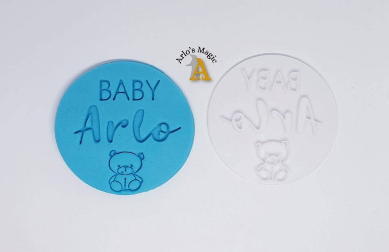 Personalised Baby Shower Teddy Bear Stamp