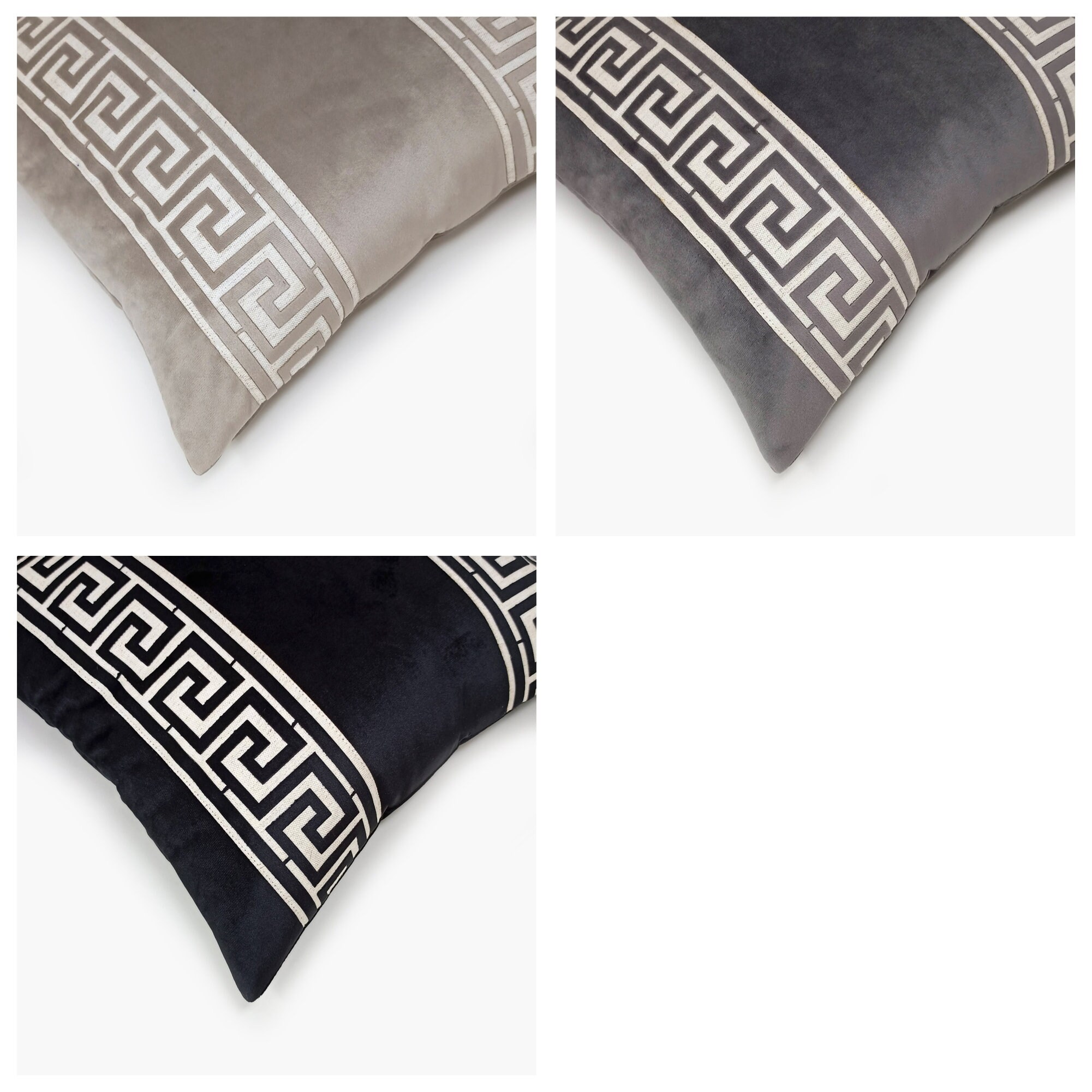 Greek key border Trim Cushion Cover for Living Room sofa Soft Etsy