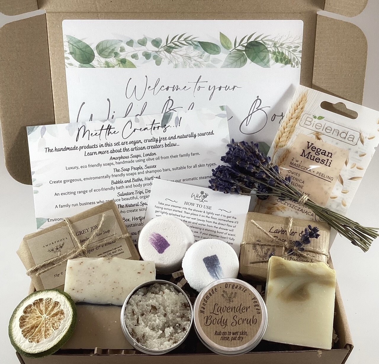 Handmade Vegan Shower Set. Luxury Lavender Gift Hamper. Friend - Etsy UK