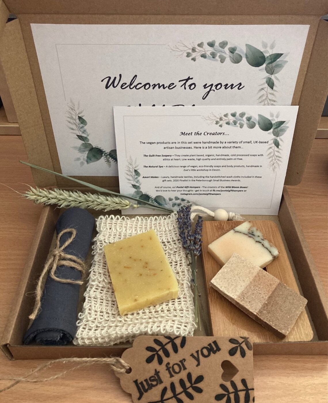 Luxury vegan gift set. Handmade vegan spa box. Eco friendly Etsy