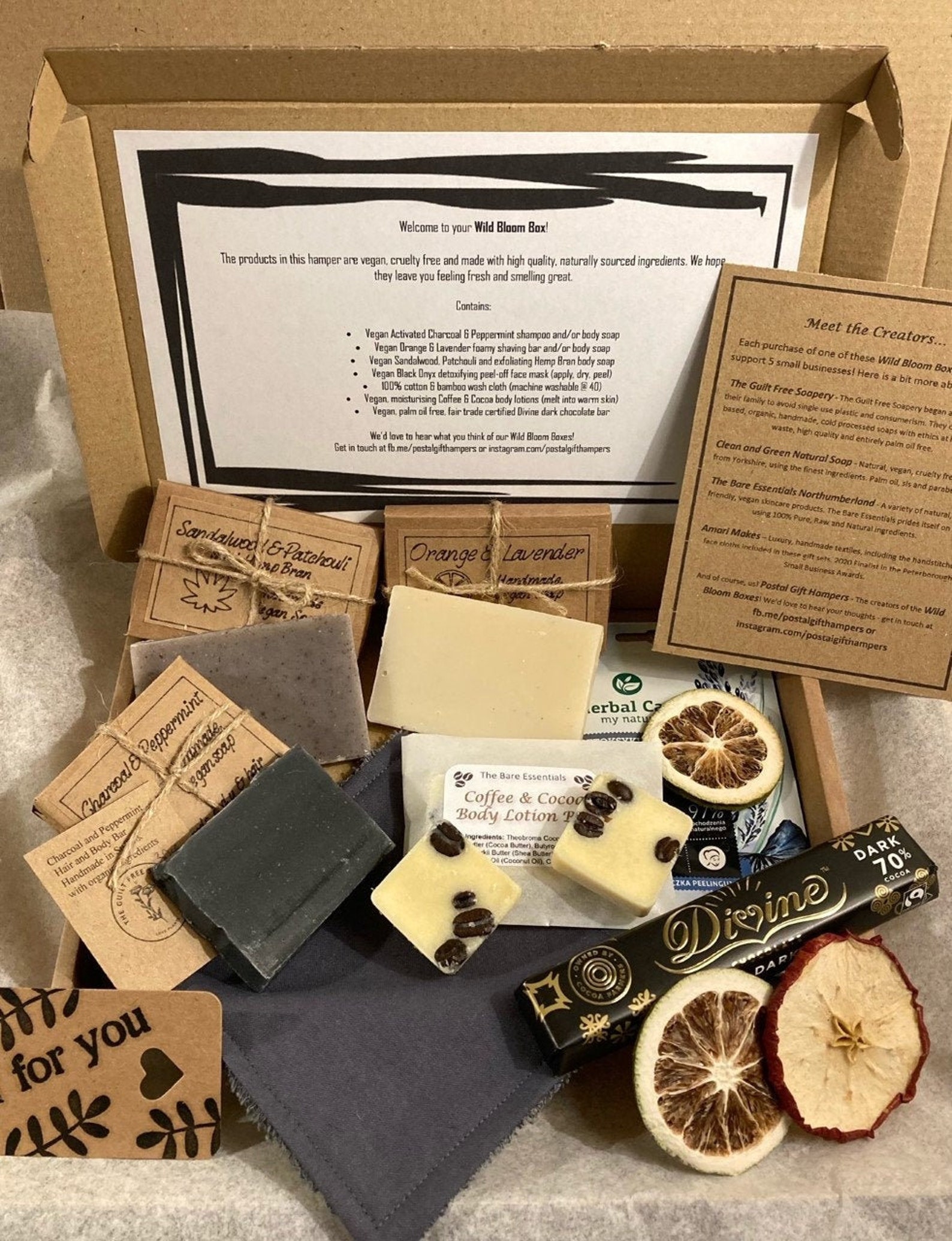 Handmade Vegan Shower Set Vegan Gift For Him Organic Soap Etsy