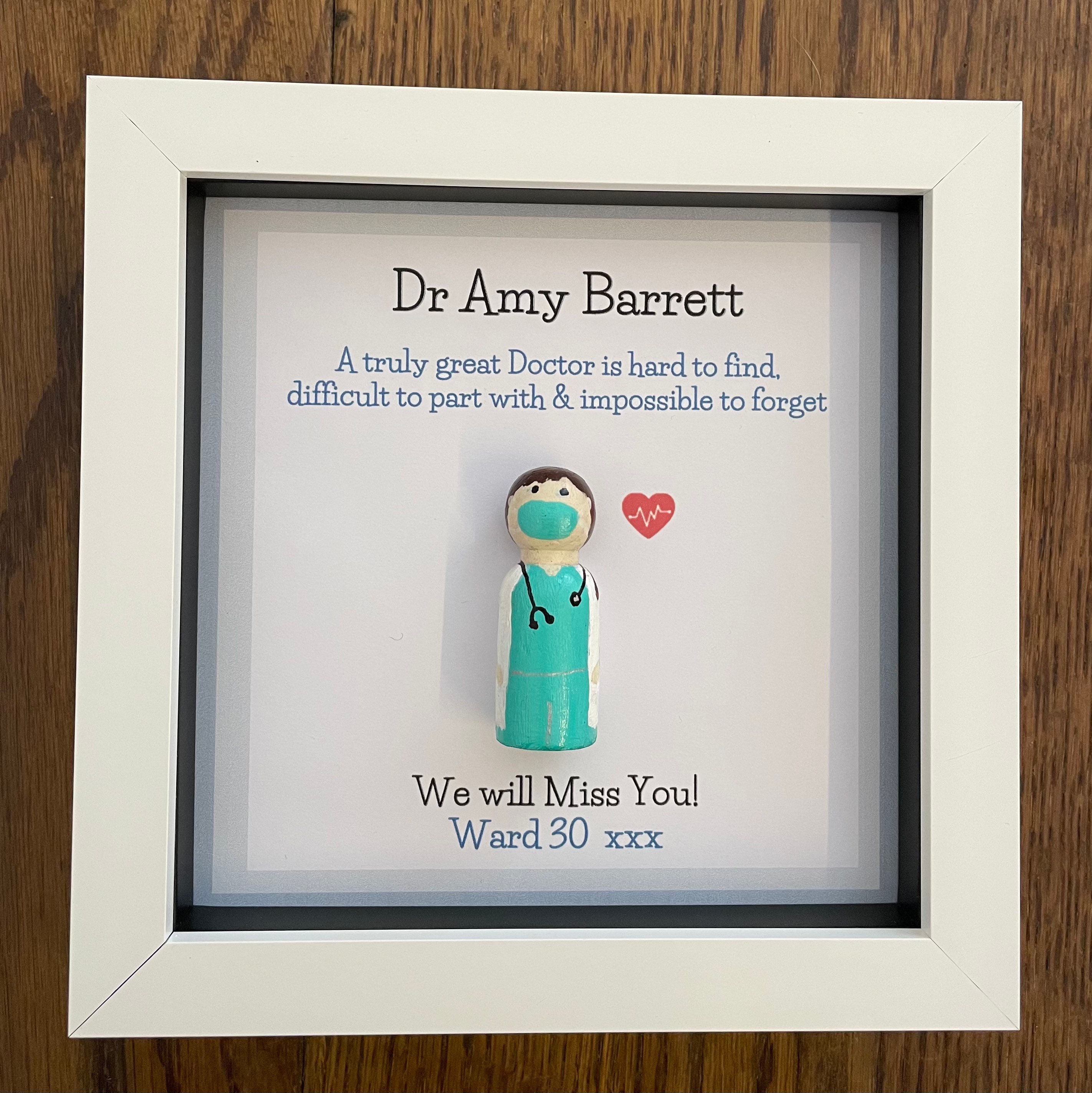 Thank You Doctor Gift Personalised Peg People Gift for Doctor Etsy