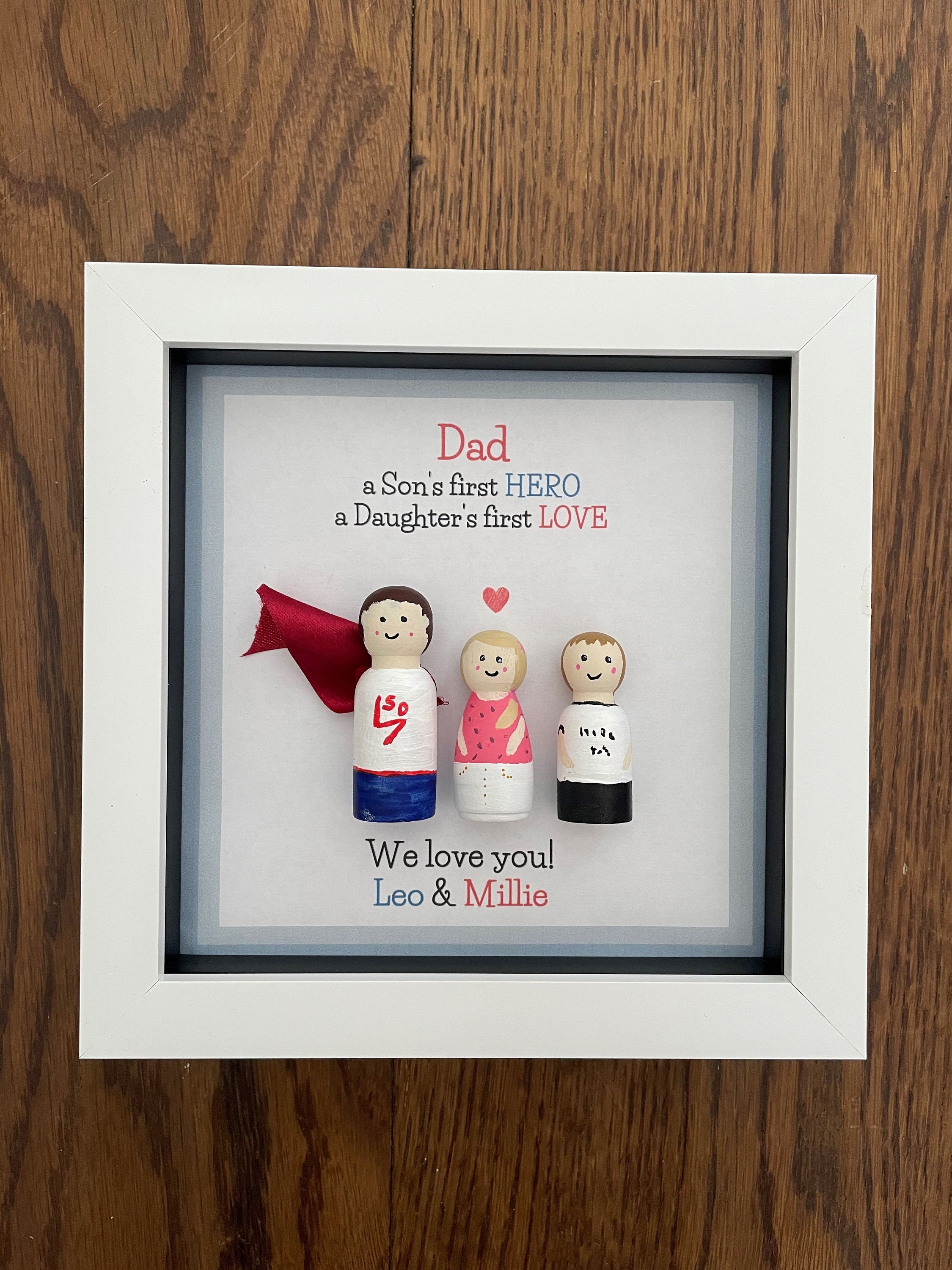 Personalised Fathers gift from son & daughter fathers day | Etsy
