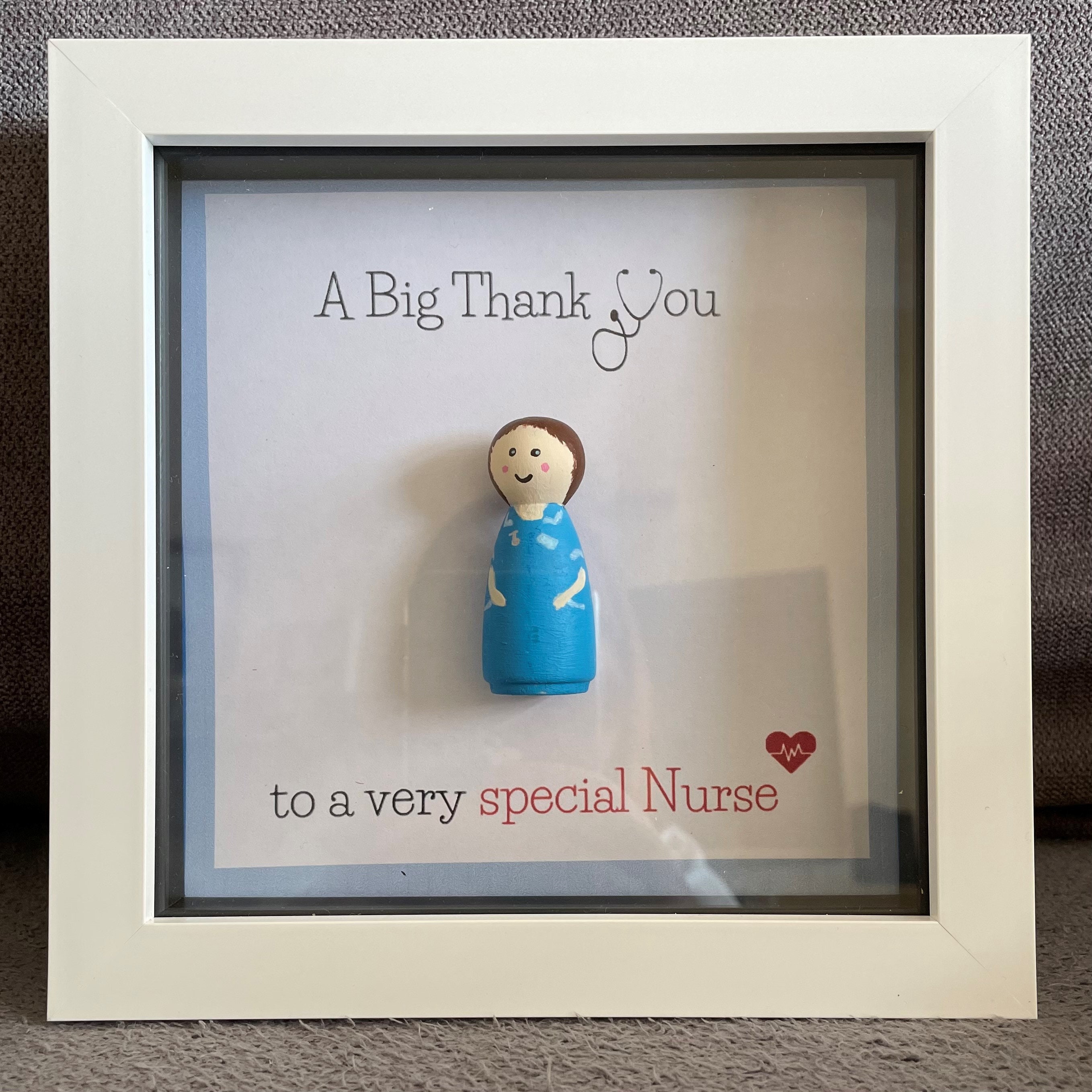 Danke Krankenschwester personalisierte handgemachte Peg | Etsy