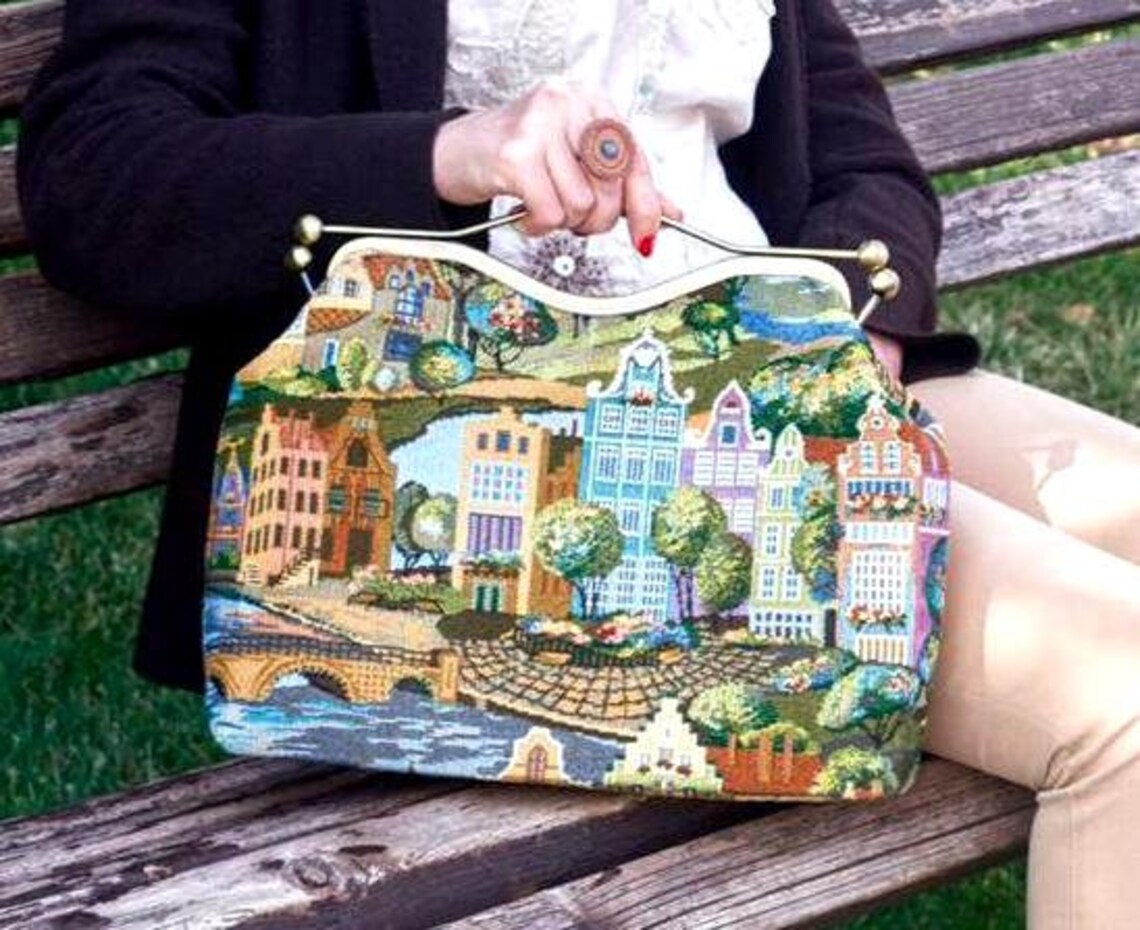 Women's Handmade Bag Carpet Bag Tapestry Crossbody Etsy