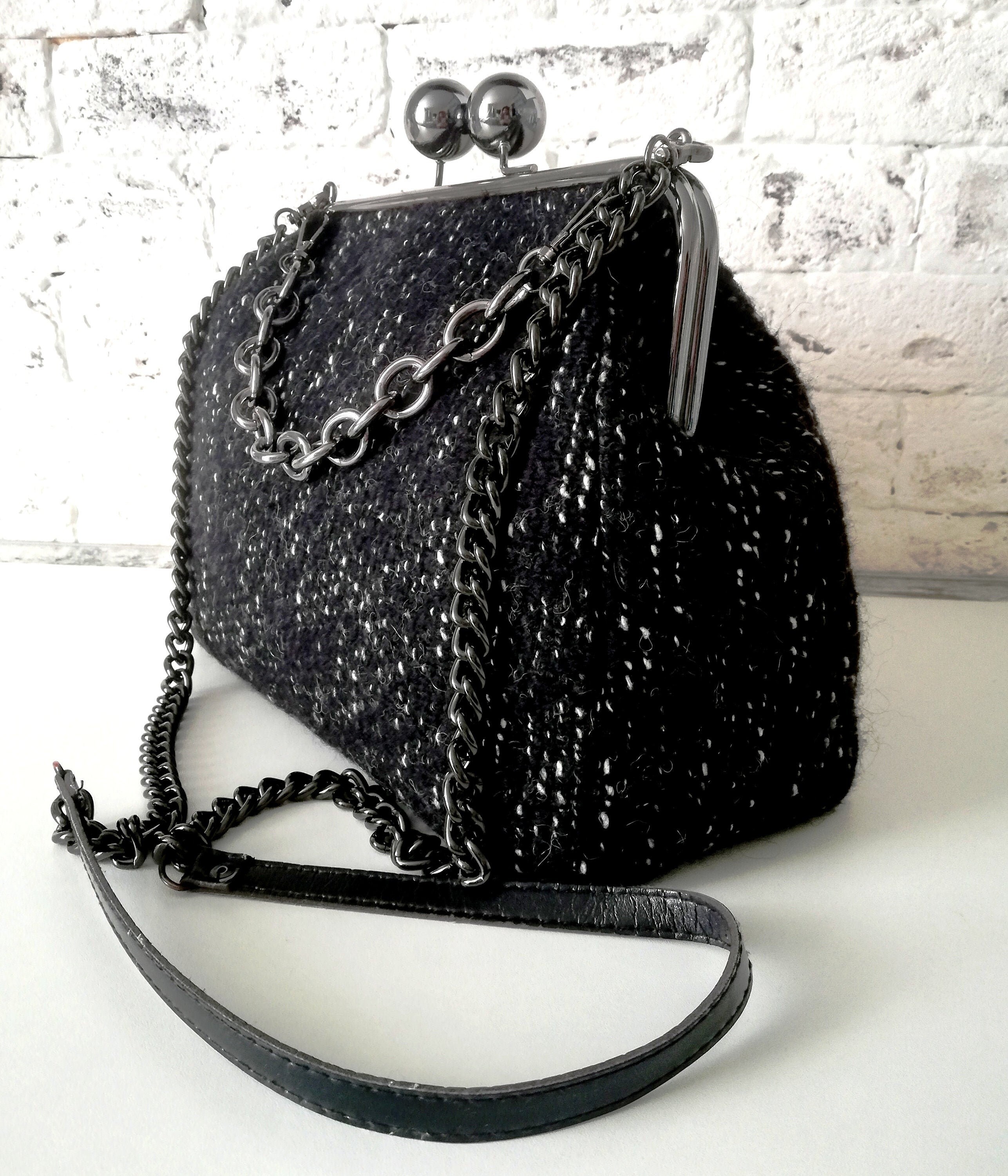 Chain Bags Women's Bag with Chain Strap Handmade Bag Etsy