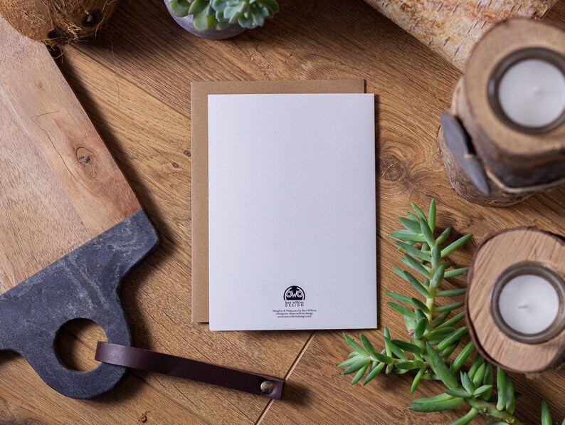 Weights & Measures Blank Greetings Card 7x5 Etsy Norway