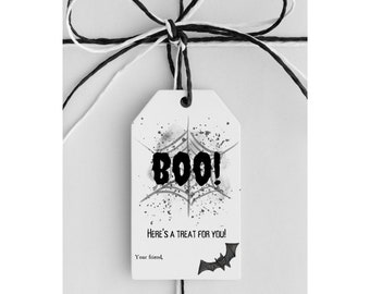 Halloween Gift Tags - Halloween Party Tags - Halloween Treat Bag Tags - Halloween Party Supplies - Printable Halloween Supplies