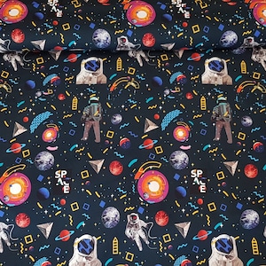 Summersweat French Terry, Space, Astronaut