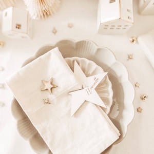 porta guardanapos | crachá de identificação | estrela | personalizado | cartão de lugar | Natal | decoração de mesa| Natal | Natal | presente |