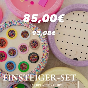 Stapelstein Aktivitäts-Set mit Zubehör – sinnvolle Beschäftigung aus Holz | Aktivitätsplatten | Montessori Feinmotorik | Lernmaterial |