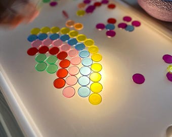Light panel compatible with Ikea Trofast | Sensory light play | Montessori color play | Fine motor skills game | Activity panel |