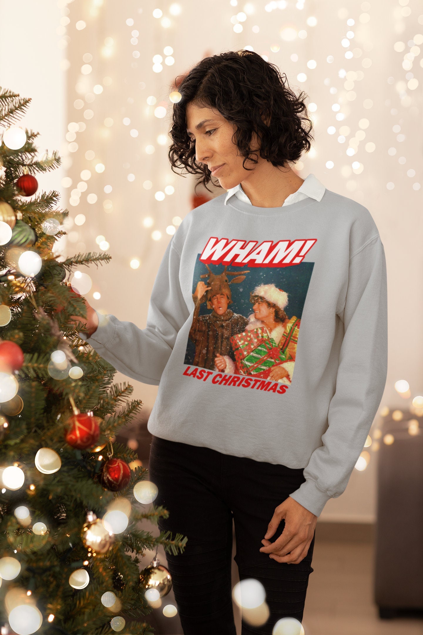 Discover Wham Last Christmas Crewneck Sweatshirt, George Michael Last Christmas Sweatshirt