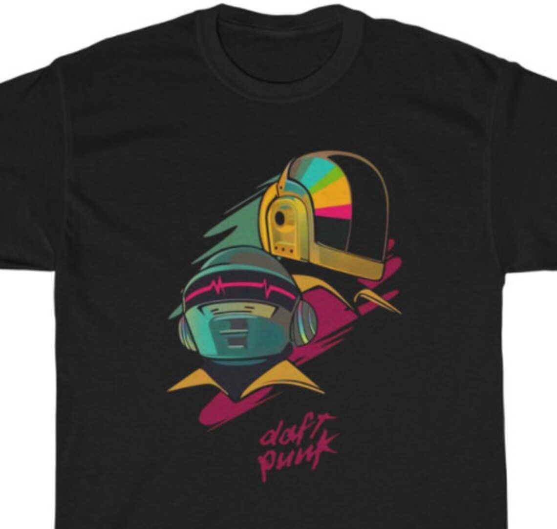 DAFT PUNK Daft Punk Fire TShirt Shirt Tee Etsy