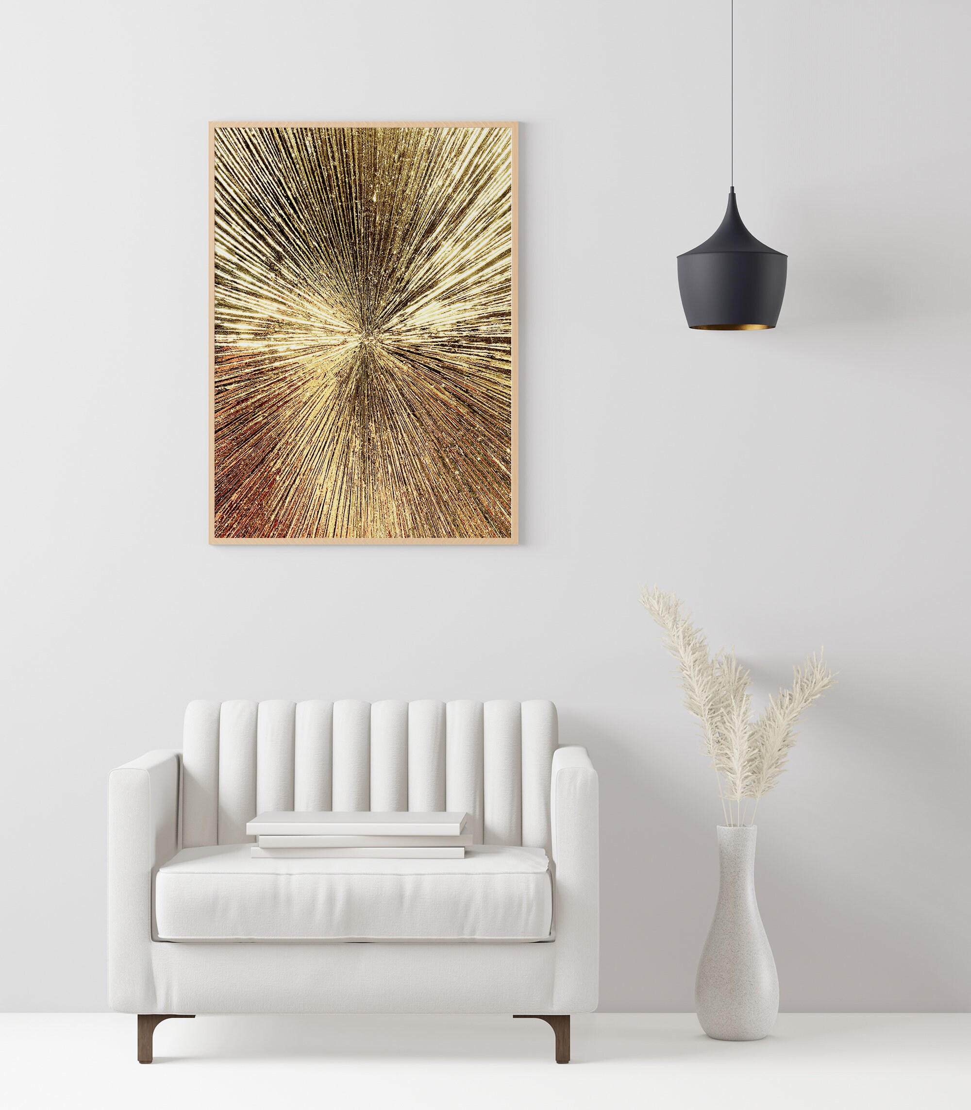 Gold Foil Canvas Art Gold Leaf Painting Gold Home Decor Etsy