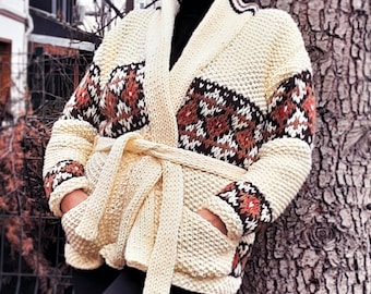 Hand Knit Wool Cardigan: Marilyn Monroe Iconic Sweater Replica - Etsy