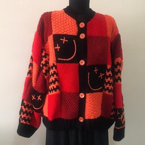 Vest Louis Tomlinson-trui patchwork Hank gebreide trui Louis Faith In The Future