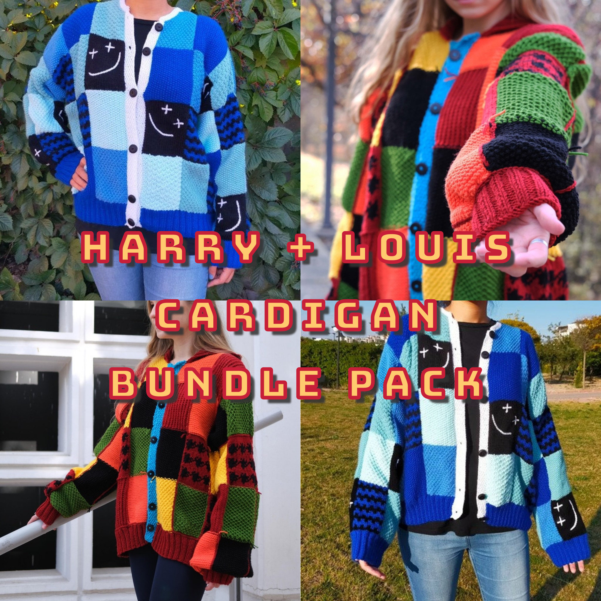 2 CARDIGAN BUNDLE PACK / Patchwork Cardigan