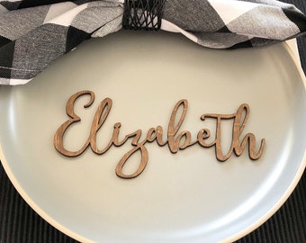 Personalized Wooden Names | Wooden Place Cards | Wood Names | Place Cards For Wedding | Custom Place Setting