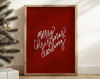 Christmas print, holiday print, home decor