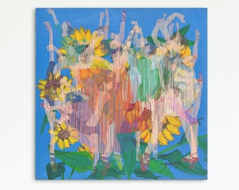 Harmony of Flowers | Spring Waltz | Digital Print of Original Artwork | Ballet Shoes | Contemporary Art | Printable Wall Art